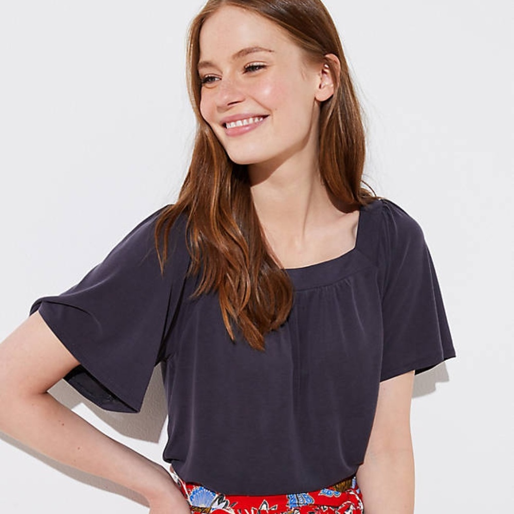 LOFT Square Neck Shirt